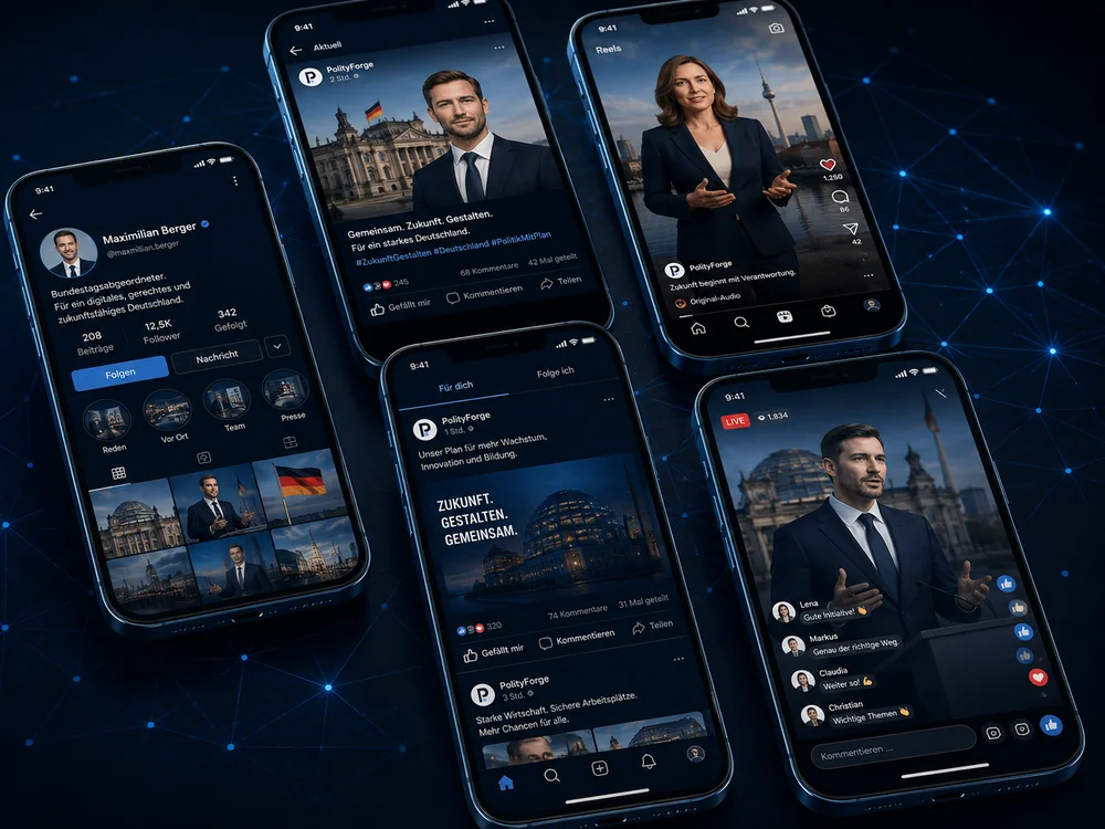 Social-Media-Inhalte auf Smartphones